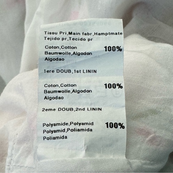 FLORIAN French Floral Cotton Sundress Pink White & Green Summer Dress Tie Waist - Picture 13 of 16